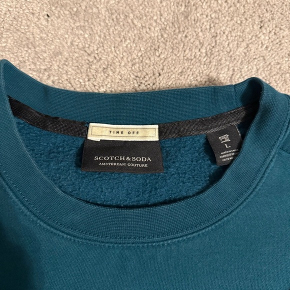 Scotch & Soda Deep Teal Crewneck Sweater - Picture 3 of 7